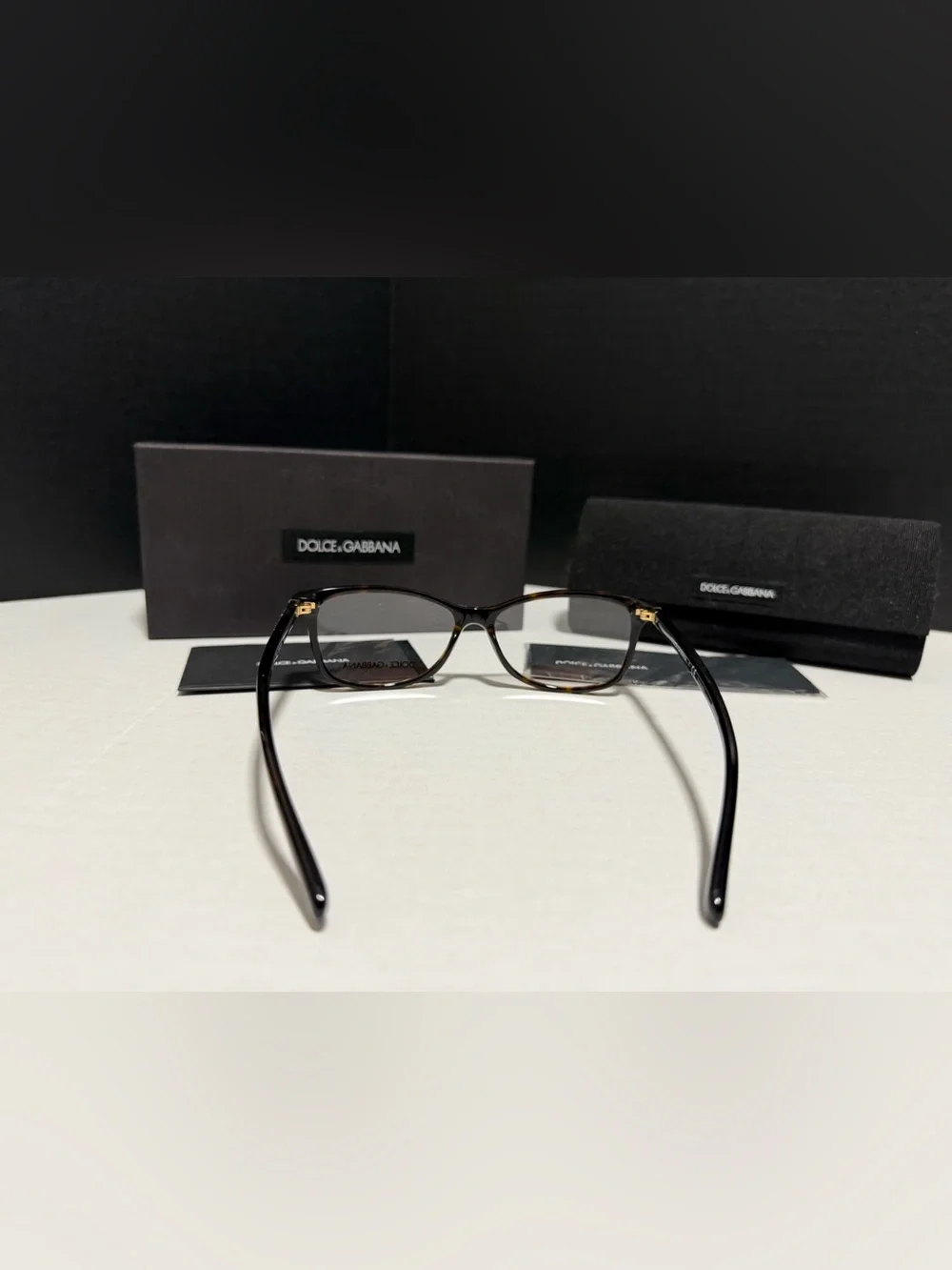 Dolce & Gabbana Tortoiseshell Optical Frames - Dark Brown/Amber